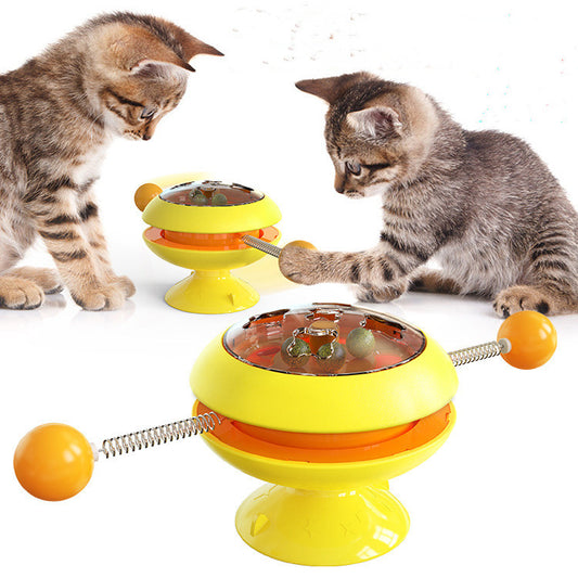Rotatable Cat Toys With Catnip